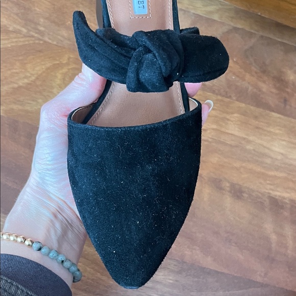 New Chelsea & Violet Black Suede Mules - Picture 3 of 13